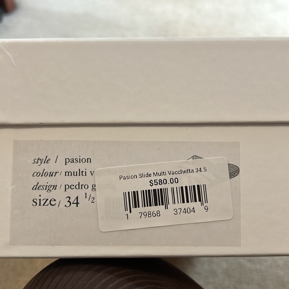 Pedro Garcia size 34.5 Pasion multi vachetta slide - Picture 7 of 8